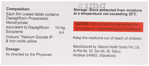 Dapasis 10mg Tablet image