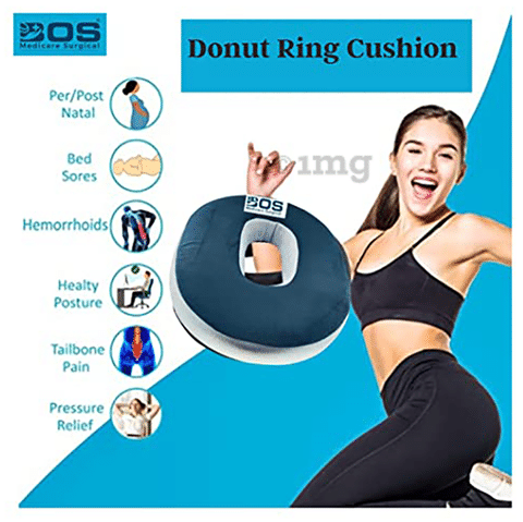 Inflatable Donut Ring Cushion with Pump & Travel Bag - Orthopaedic Pillow  Seat for Coccyx, Haemorrhoids, Tailbone Pain, Prostate & Sores - for Home,  Car, Office - Walmart.com