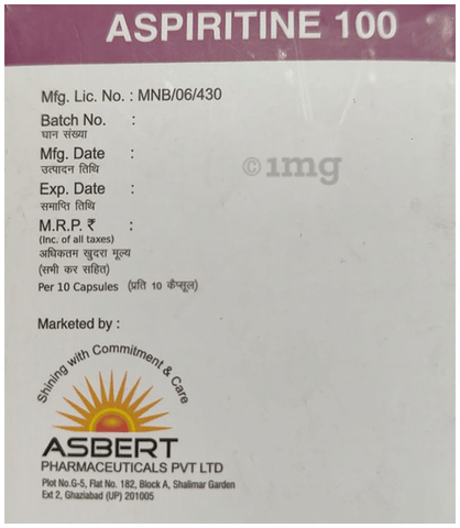Aspiritine 100 Capsule image