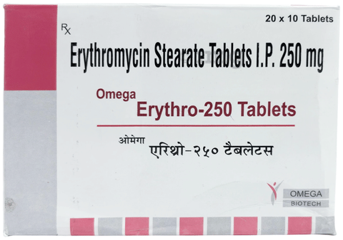 Erythro 250 Tablet image