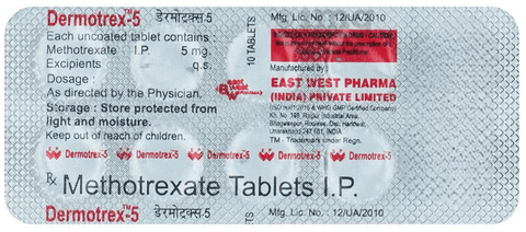 Dermotrex 5mg Tablet image