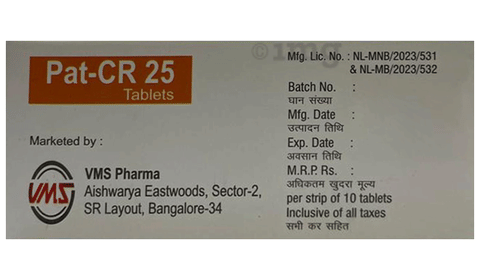 Pat-CR 25 Tablet image Pat-CR 25 Tablet image