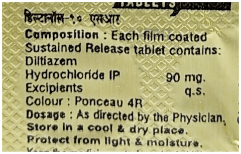 Diltanol 90mg Tablet SR image