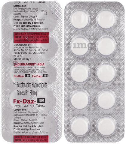 FX Daz 180mg Tablet image