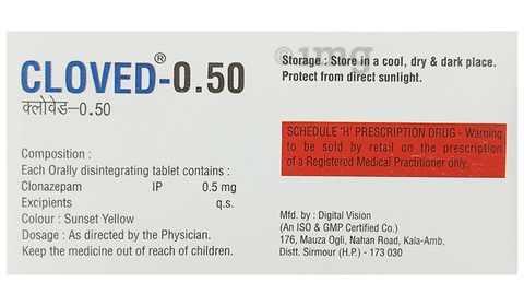 Cloved 0.50 Tablet MD image