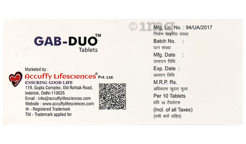 Gab-Duo Tablet image
