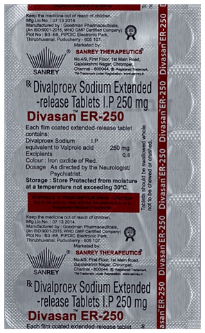 Divasan ER 250 Tablet image