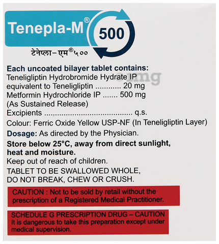 Tenepla M 500mg/20mg Tablet SR
