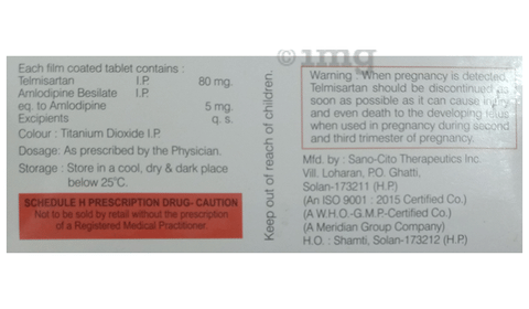 Telcianil-AM 80 Tablet image Telcianil-AM 80 Tablet image