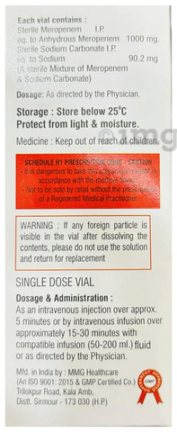 Meropial 1gm Injection