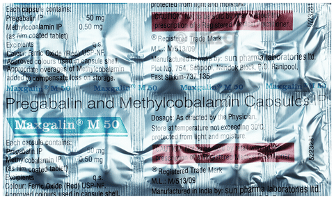 Maxgalin M 50 Capsule image Maxgalin M 50 Capsule image