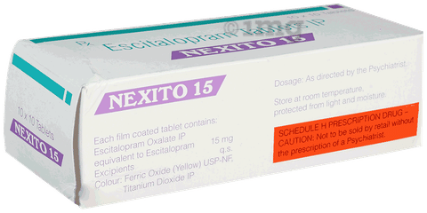 Nexito 15mg Tablet image