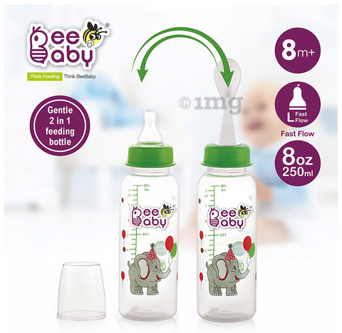 BeeBaby in Gentle Slim Neck Baby Feeding Bottle with Anti