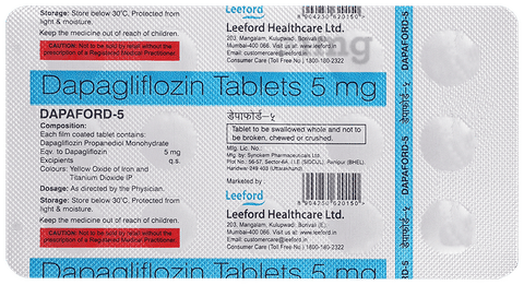 Dapaford 5 Tablet image