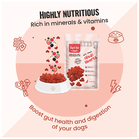 Bark Out Loud Soft Chews Red Hearts image