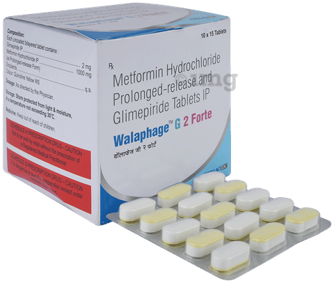 Walaphage G2 Forte 2mg/1000mg Tablet