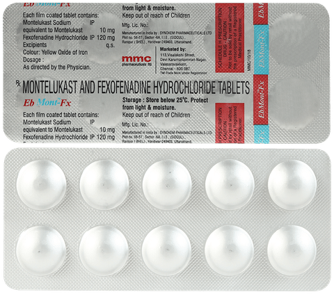 Ebmont FX 10mg/120mg Tablet