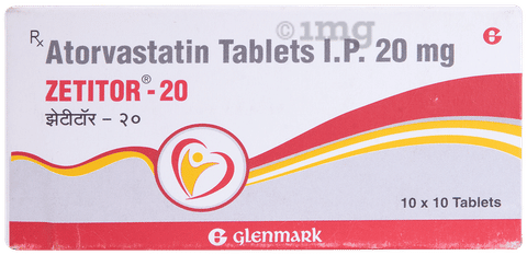 Zetitor 20mg Tablet image