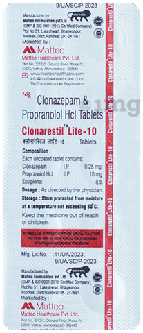 Clonarestil Lite 10 Tablet image Clonarestil Lite 10 Tablet image