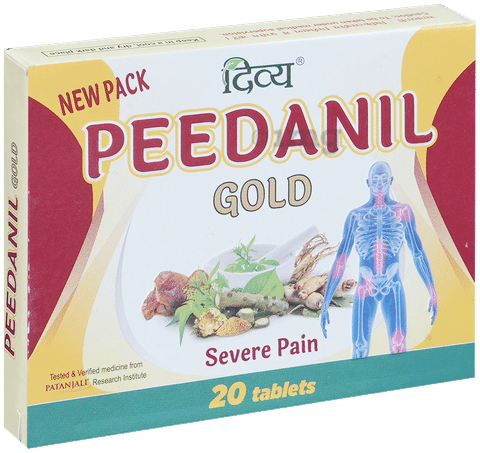Patanjali Divya Peedanil Gold Tablet for Pain Relief Buy box of 20.0 tablets at best price in India 1mg