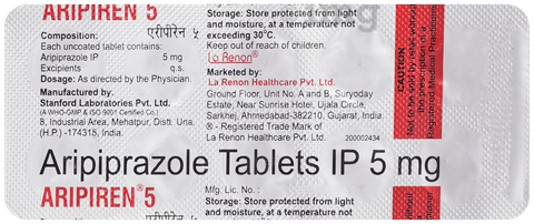 Aripiren 5mg Tablet image