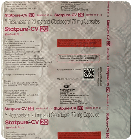 Statpure-CV 20 Capsule image Statpure-CV 20 Capsule image