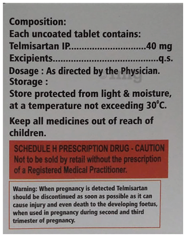 Telmineo 40 Tablet image