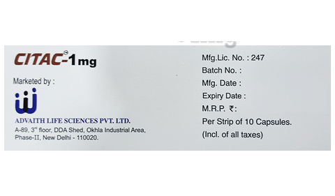 Citac 1mg Capsule image