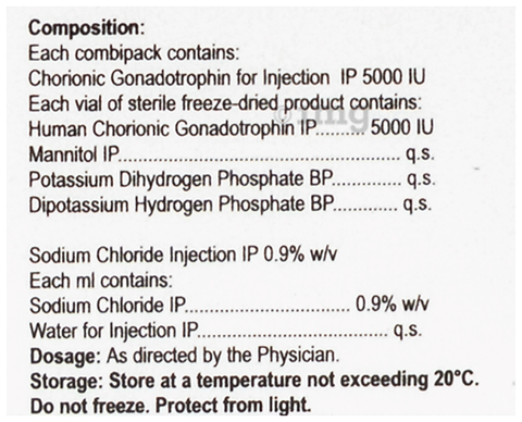 MOR HCG 5000 Injection image