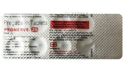 Pegnerve 25 Tablet image Pegnerve 25 Tablet image