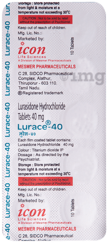 Lurace 40mg Tablet image Lurace 40mg Tablet image