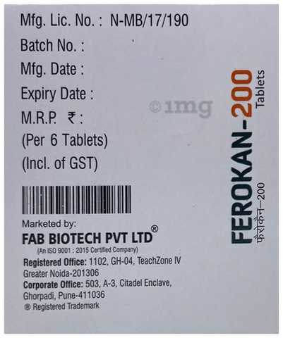 Ferokan 200 Tablet image