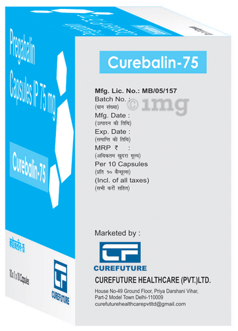 Curebalin 75 Capsule image