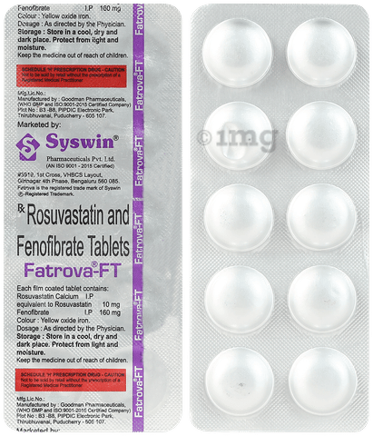 Fatrova FT 160mg/10mg Tablet image Fatrova FT 160mg/10mg Tablet image