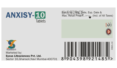 Anxisy 10 Tablet image Anxisy 10 Tablet image