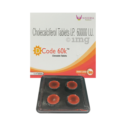 Dcode 60K Chewable Tablet Orange Sugar Free image Dcode 60K Chewable Tablet Orange Sugar Free image