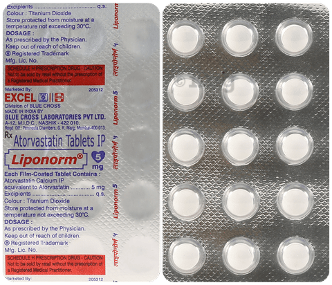 Liponorm 5mg Tablet image