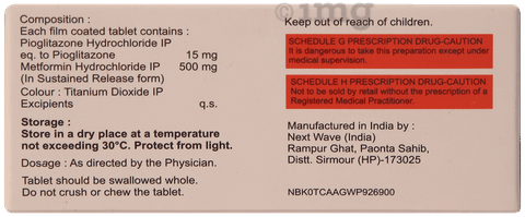 Piohope-M 15 Tablet SR