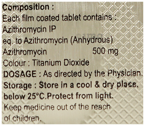 Azicin 500 Tablet image