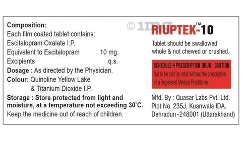 Riuptak 10 Tablet image Riuptak 10 Tablet image