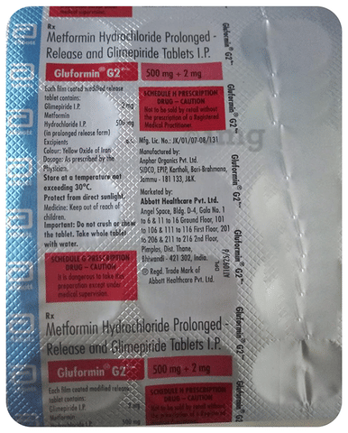 Gluformin G 2 New Tablet PR image