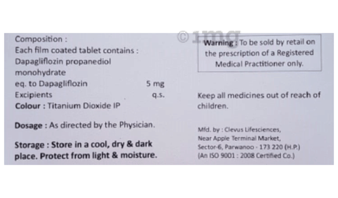 Glyfloz 5 Tablet image Glyfloz 5 Tablet image