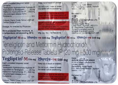 Tegliptin-M 500mg Tablet PR