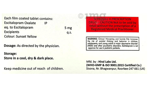 Escimet 5 Tablet image Escimet 5 Tablet image