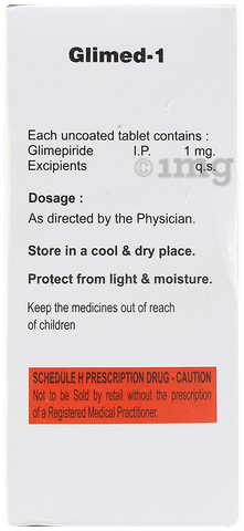 Glimed 1mg Tablet image