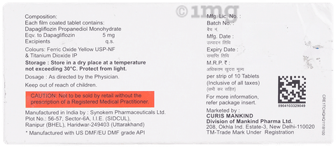 Justoza 5mg Tablet image