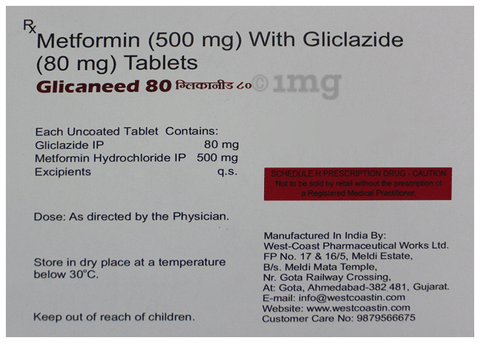 Glicaneed 80 Tablet image Glicaneed 80 Tablet image