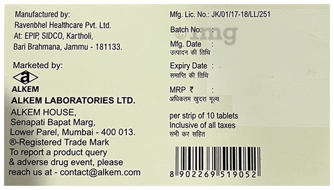 Tsart MCL 25 Tablet ER