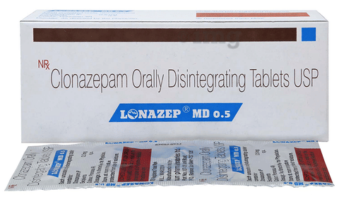 Lonazep MD 0.5 Tablet image Lonazep MD 0.5 Tablet image