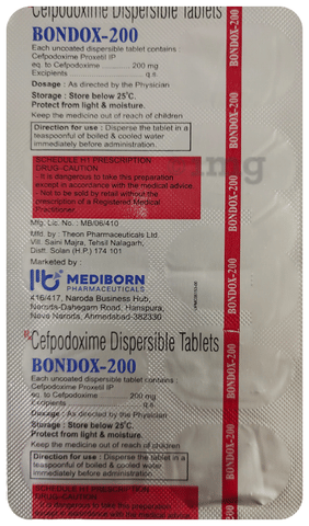 Bondox 200 Tablet DT image